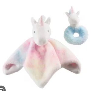 NWT UGG polar tie dye lovey and rattle gift set